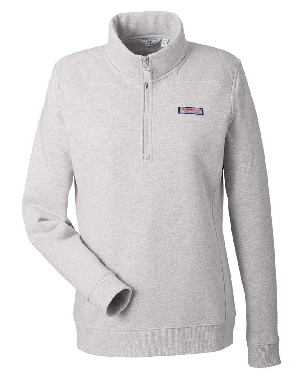Front View of Grey Heather Women's Collegiate Shep Shirt - K002795