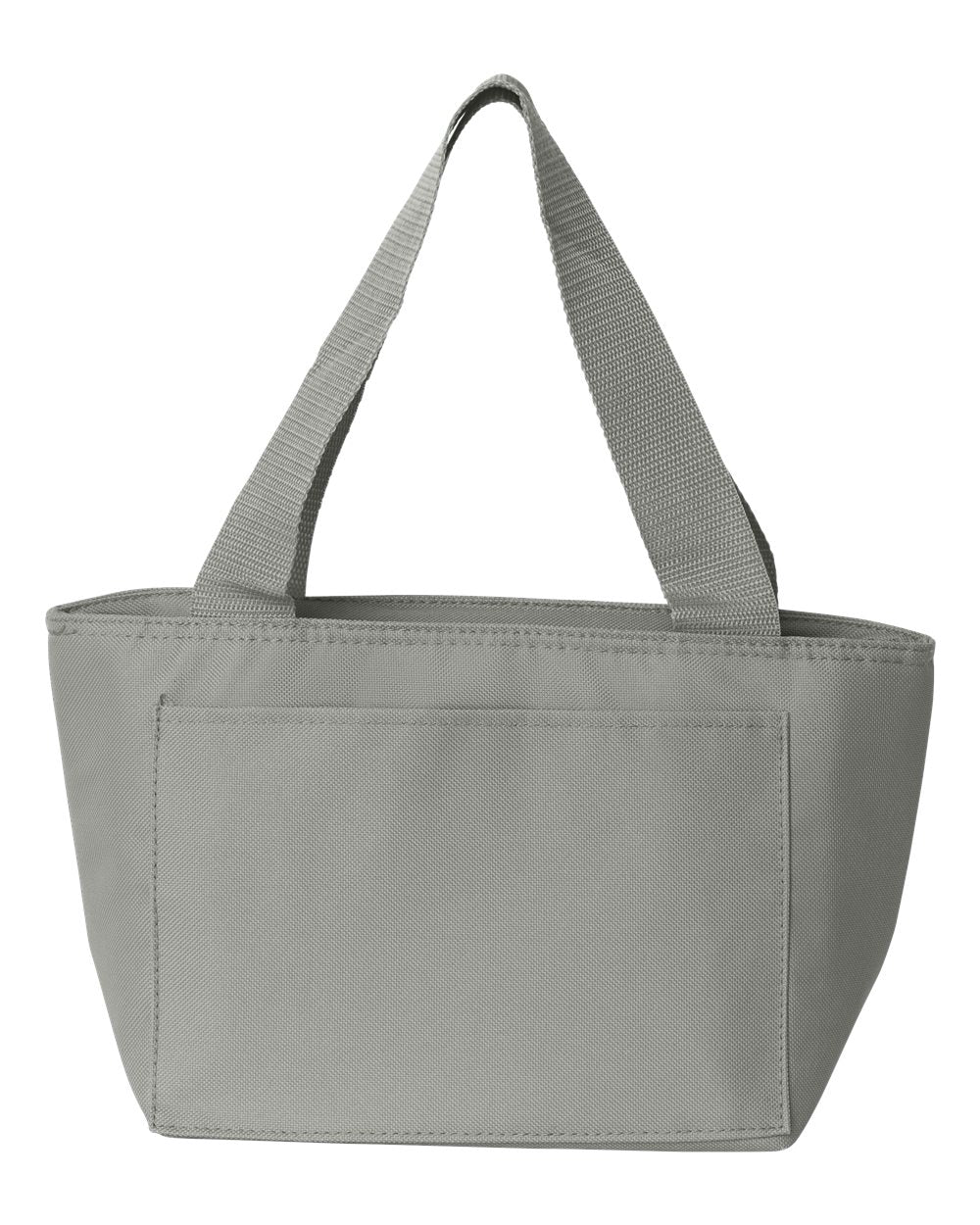 Front View of Grey Recycled Cooler Bag - 8808