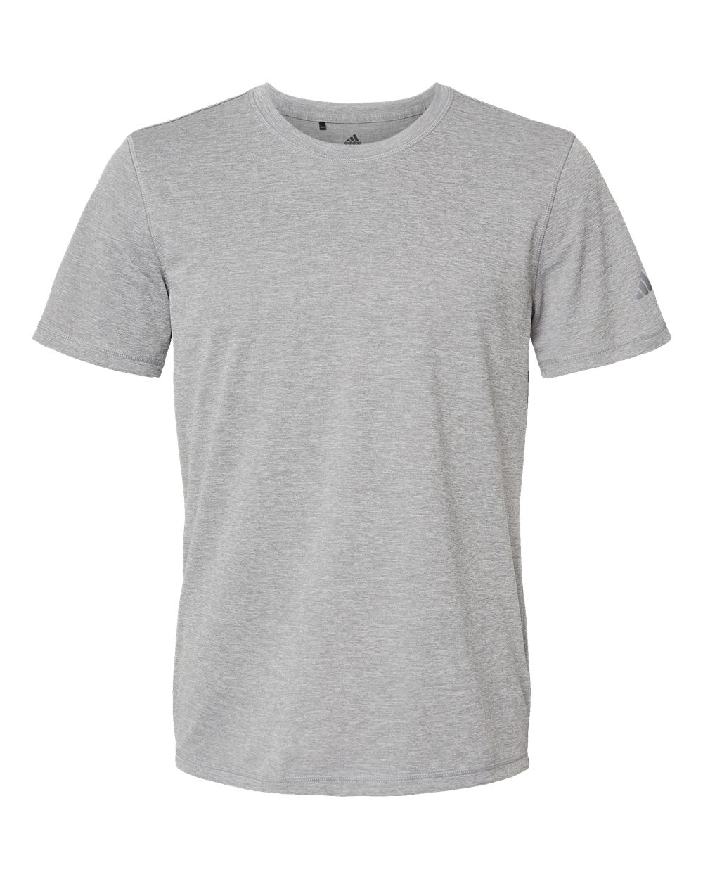 Front View of Grey Three Heather Sport T-Shirt - A376