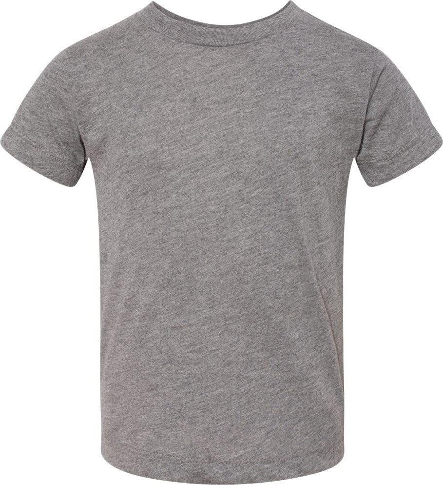 Front View of Grey Triblend Toddler Triblend Tee - 3413T