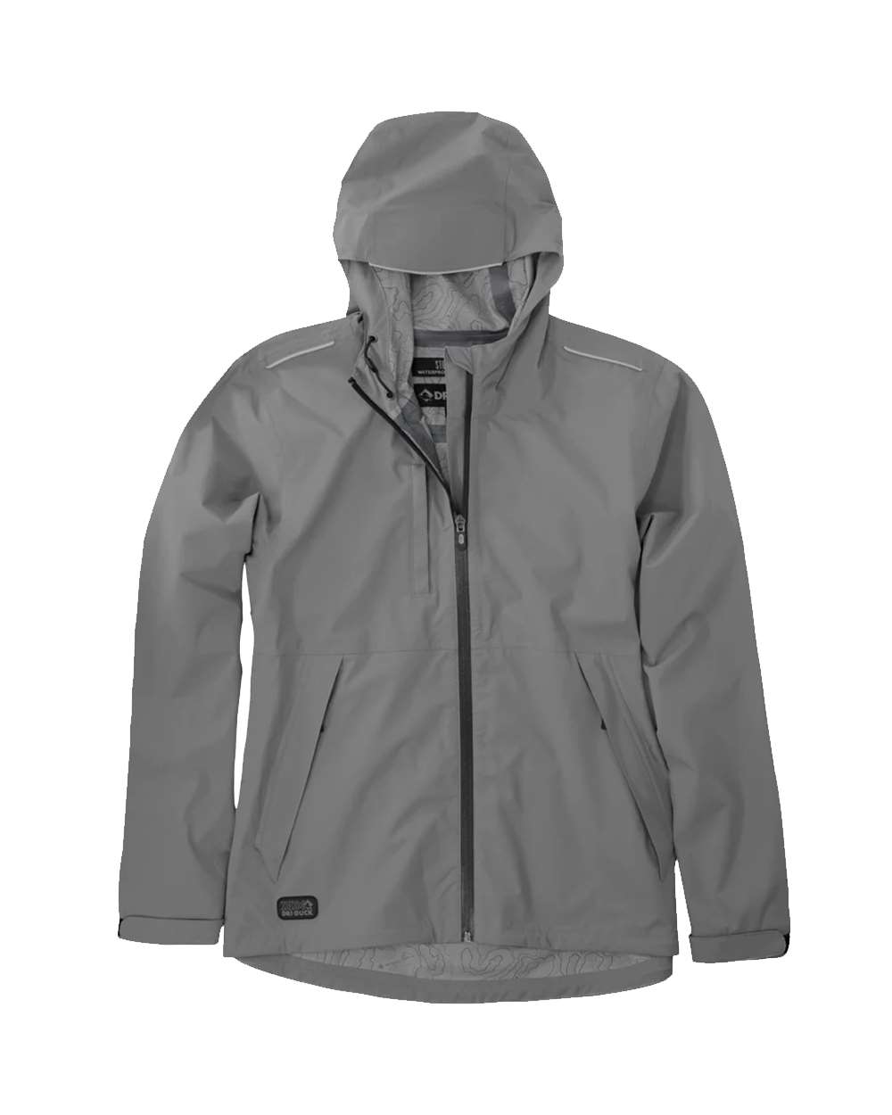Front View of Grey Women&#39;s Challenger Full-Zip Jacket - 9402