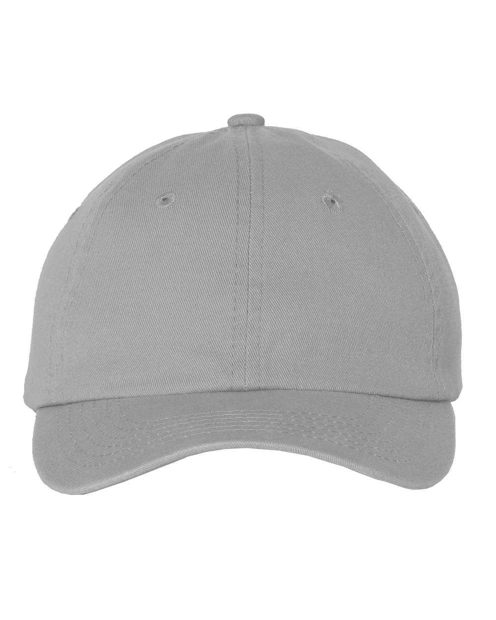 Front View of Grey Youth Small Fit Bio-Washed Dad Hat - VC300Y