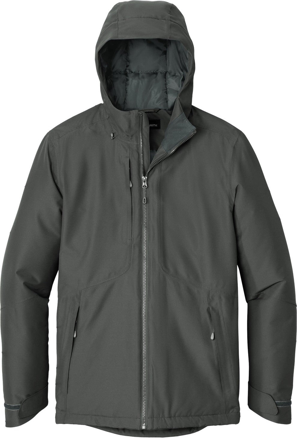 Front View of GreySmoke Port Authority Venture Waterproof Insulated Jacket J362