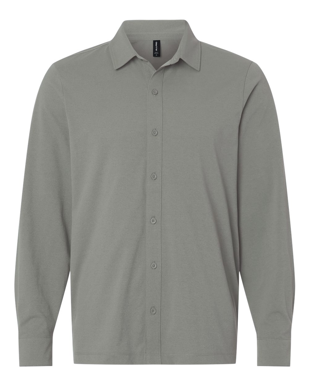 Front View of Greystone Men's Pro-Flex Sorona® Button Down Shirt - 41SPLS plain