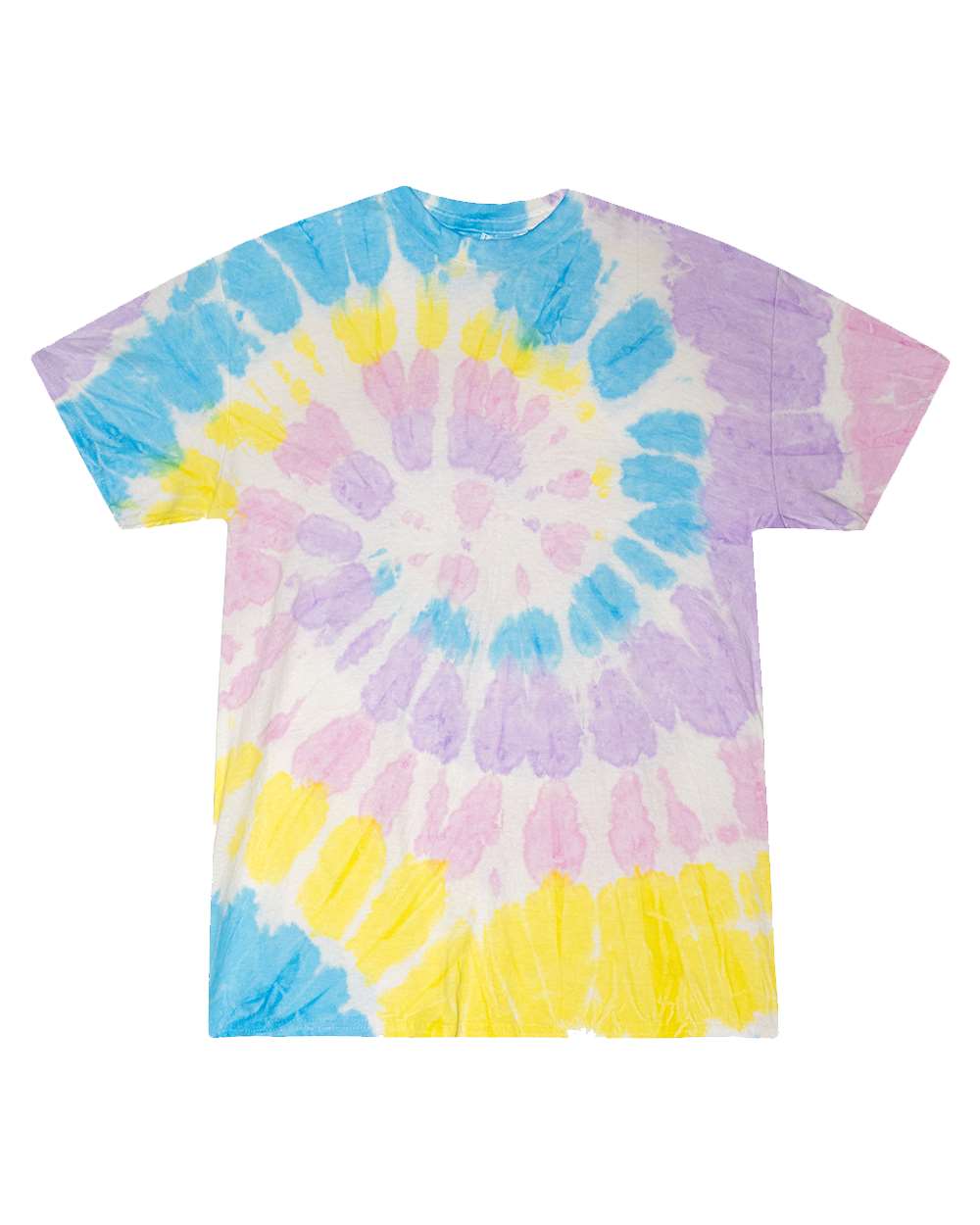 Front View of Gummy Bear Multi-Color Tie-Dyed T-Shirt - 1000