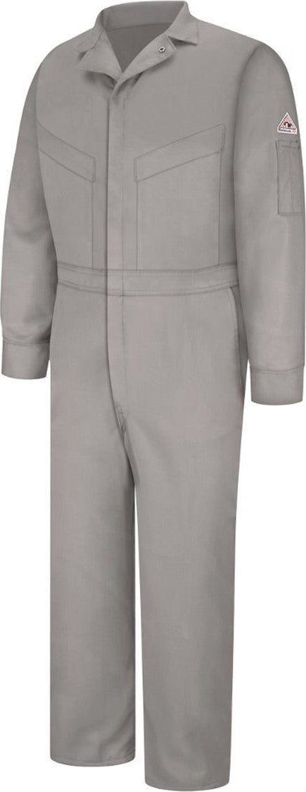 Front View of GY-Grey Deluxe Coverall - CLD4