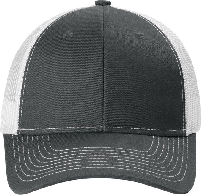 GySt/White Port Authority Snapback Ponytail Trucker Cap LC401