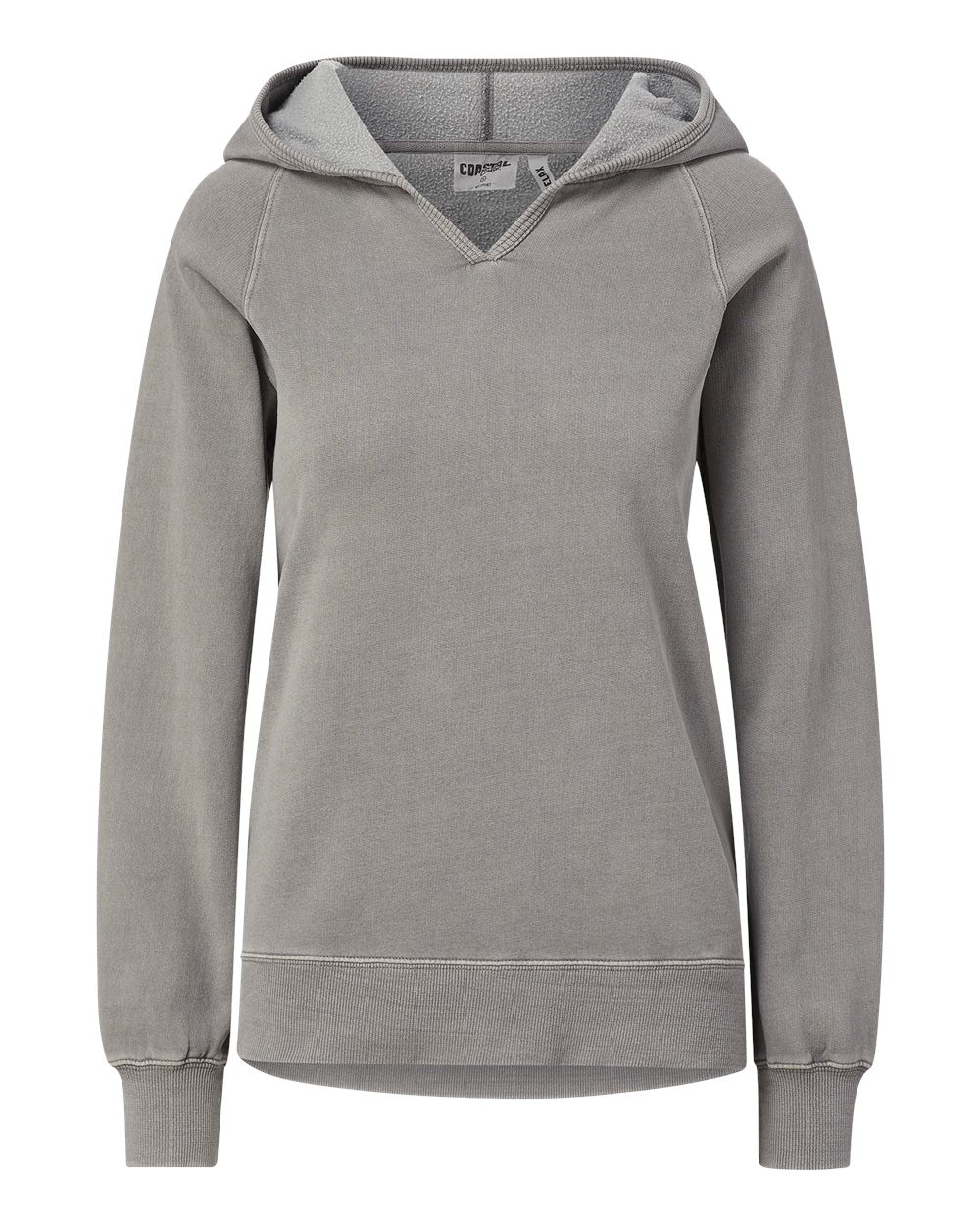 Front View of Hazy Days Women's Coastal Color™ Hooded Sweatshirt - W24707 plain