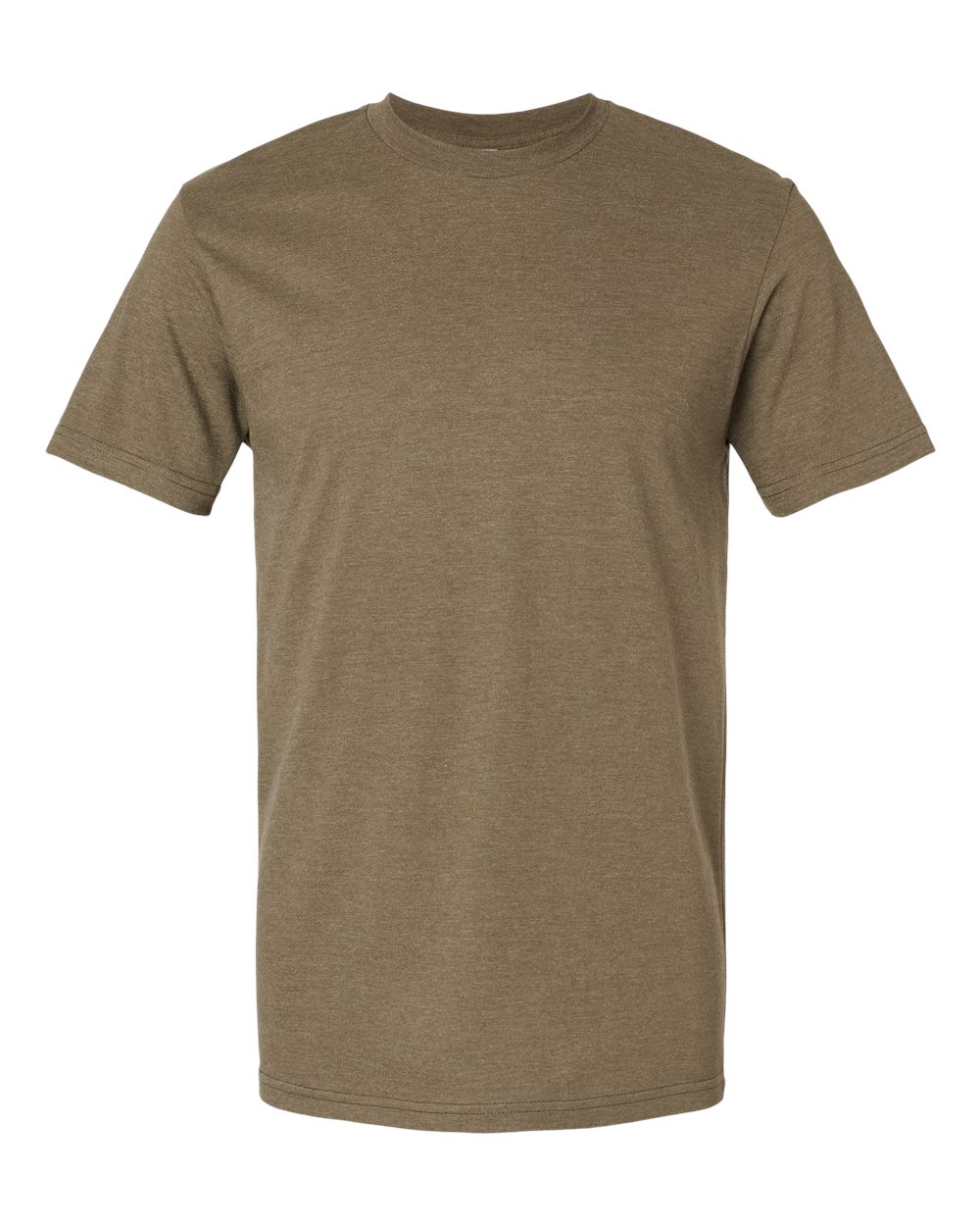 Front View of Heather Army CVC Tee - 2001CVC
