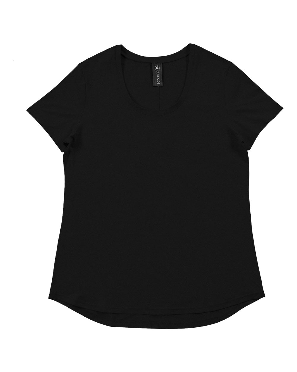 Front View of Heather Black Women's Dawn to Dusk Scoop Neck - 5110