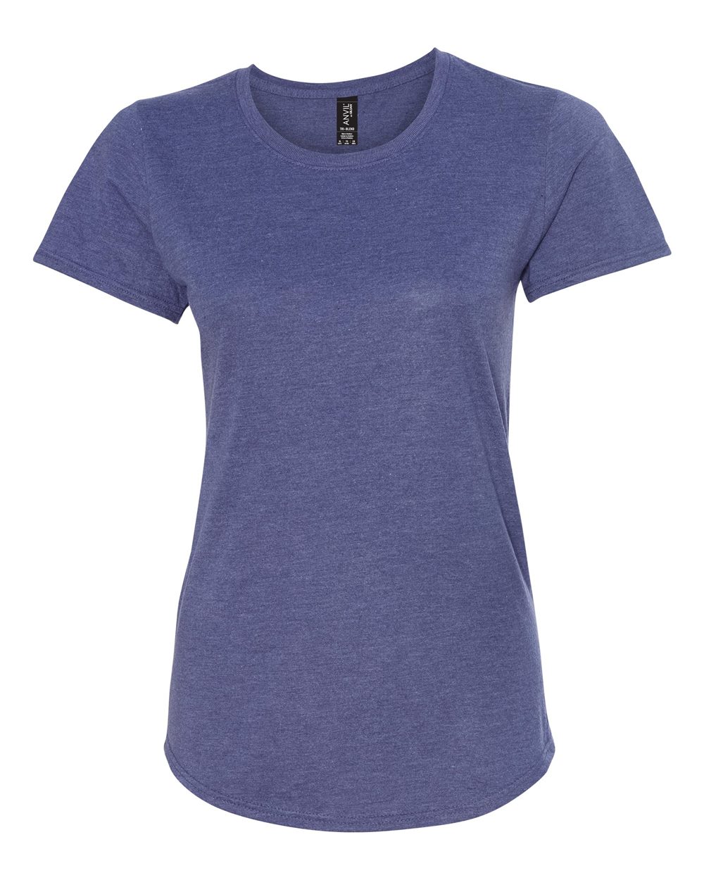 Front View of Heather Blue Softstyle® Women’s Triblend T-Shirt - 6750L