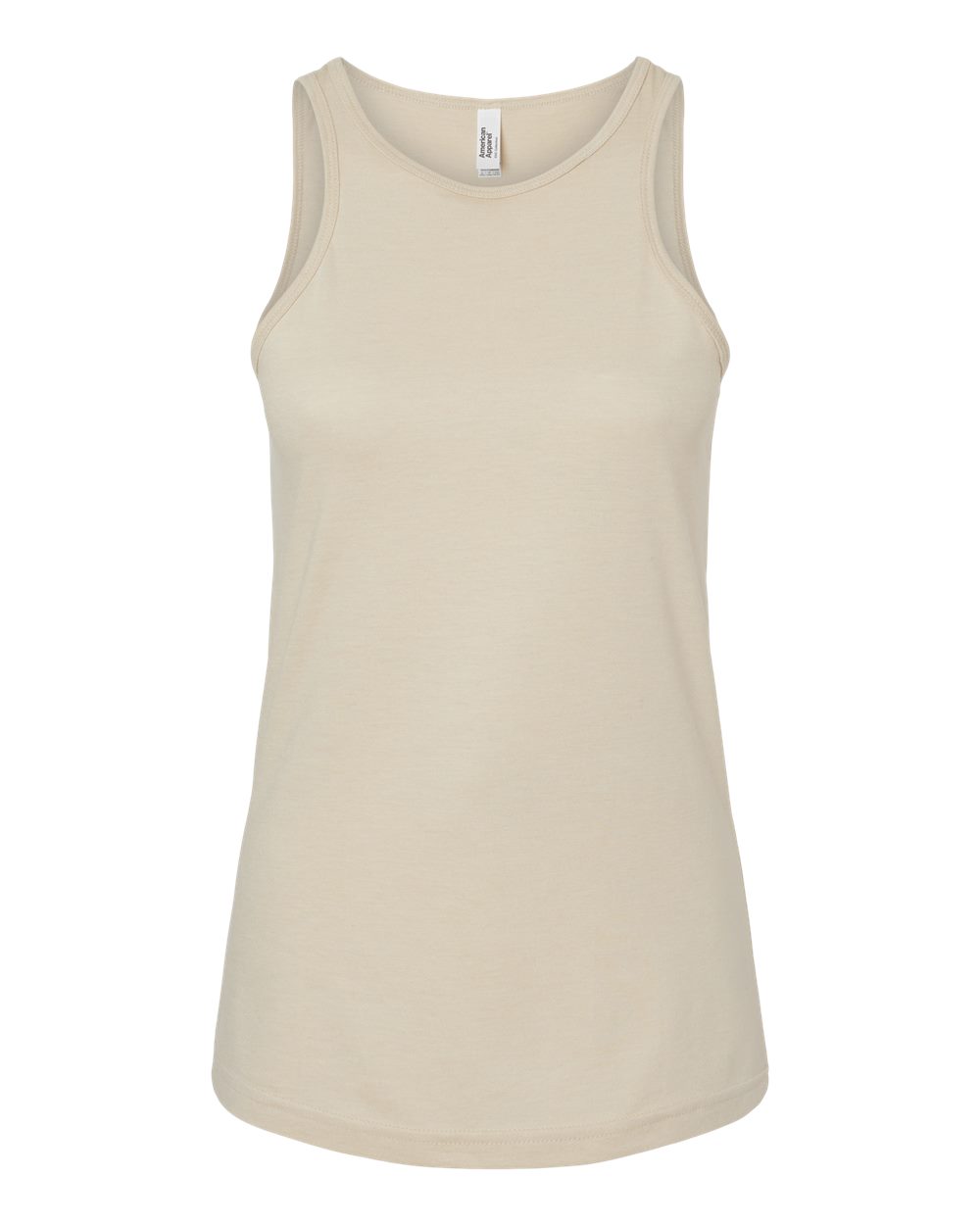 Front View of Heather Bone Women's CVC Tank - 101CVC
