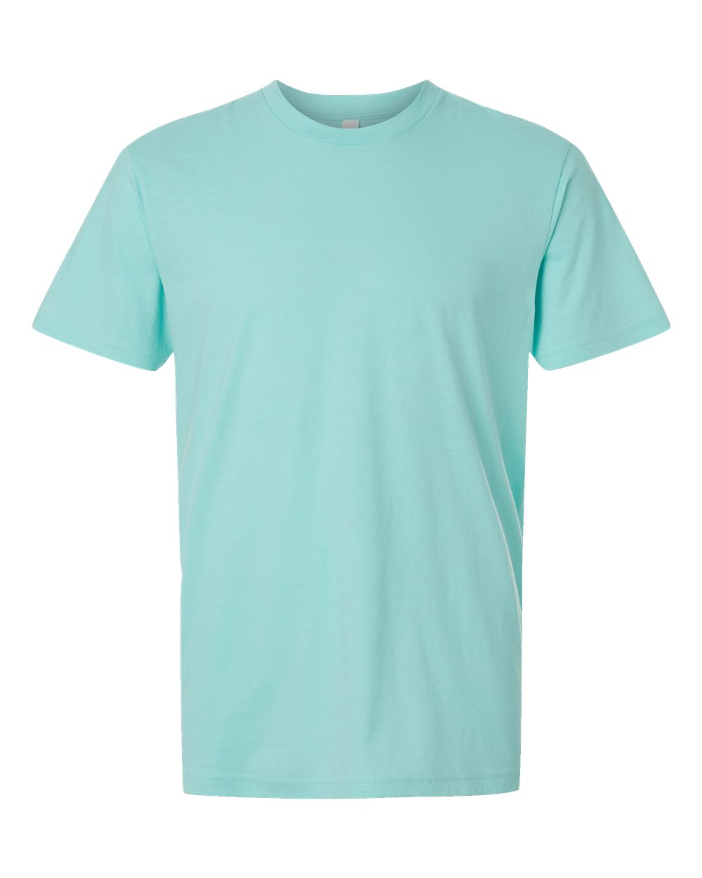 Front View of Heather Celadon CVC Tee - 2001CVC