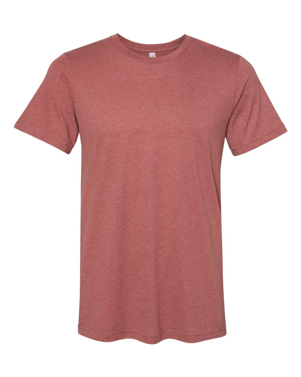 Front View of Heather Clay Sueded Tee - 3301