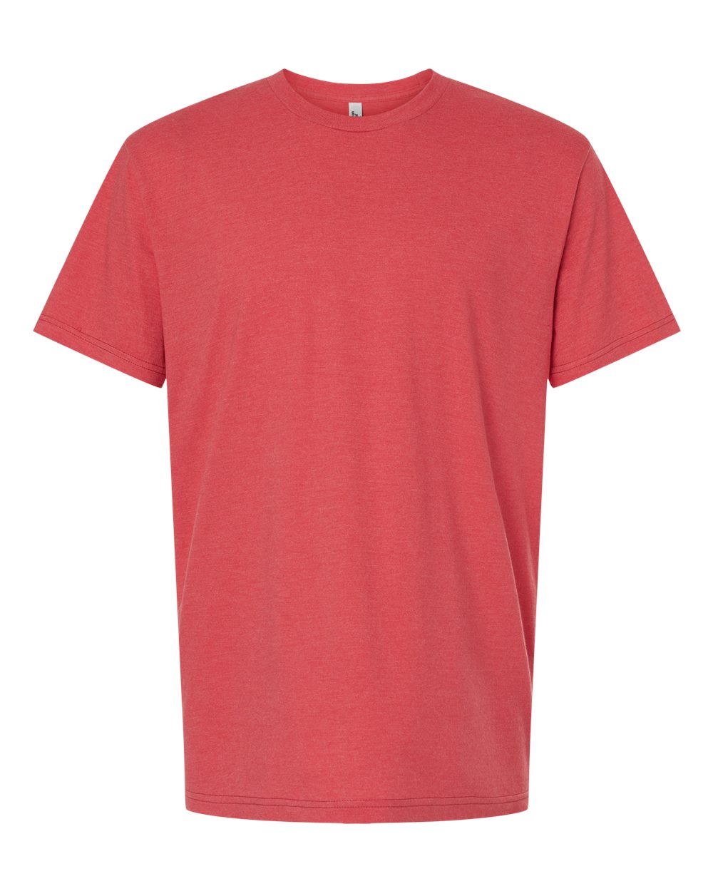 Front View of Heather Coral CVC Tee - 2001CVC