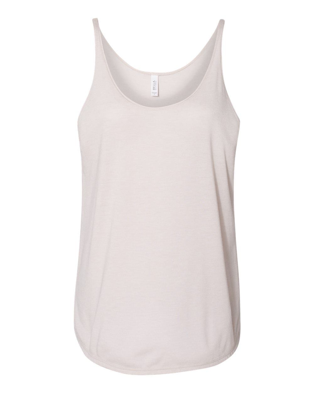 Front View of Heather Dust Women's Slouchy Tank - 8838