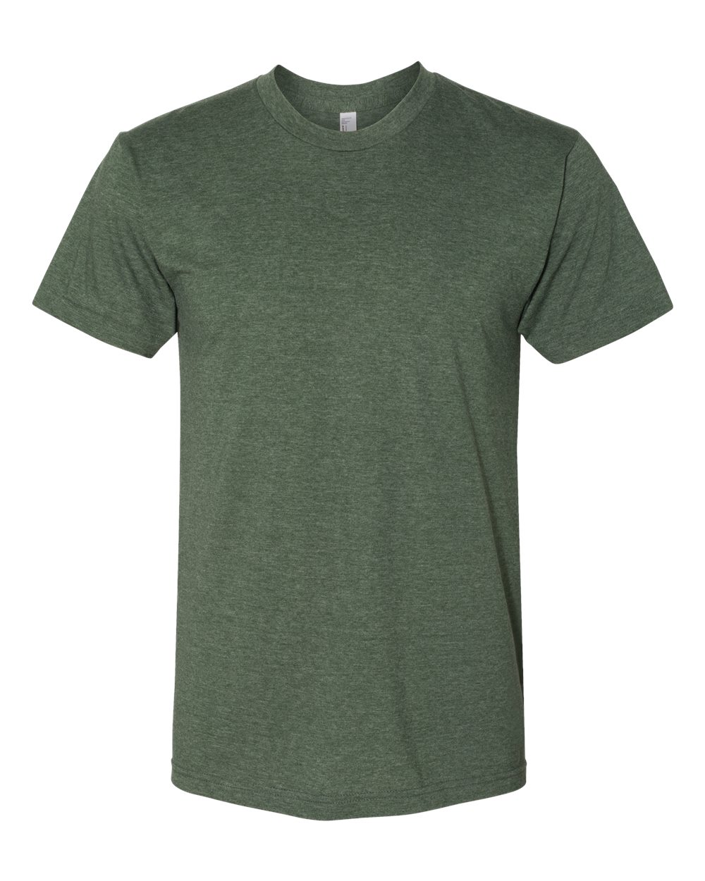 Front View of Heather Forest USA-Made 50/50 Tee - BB401USA