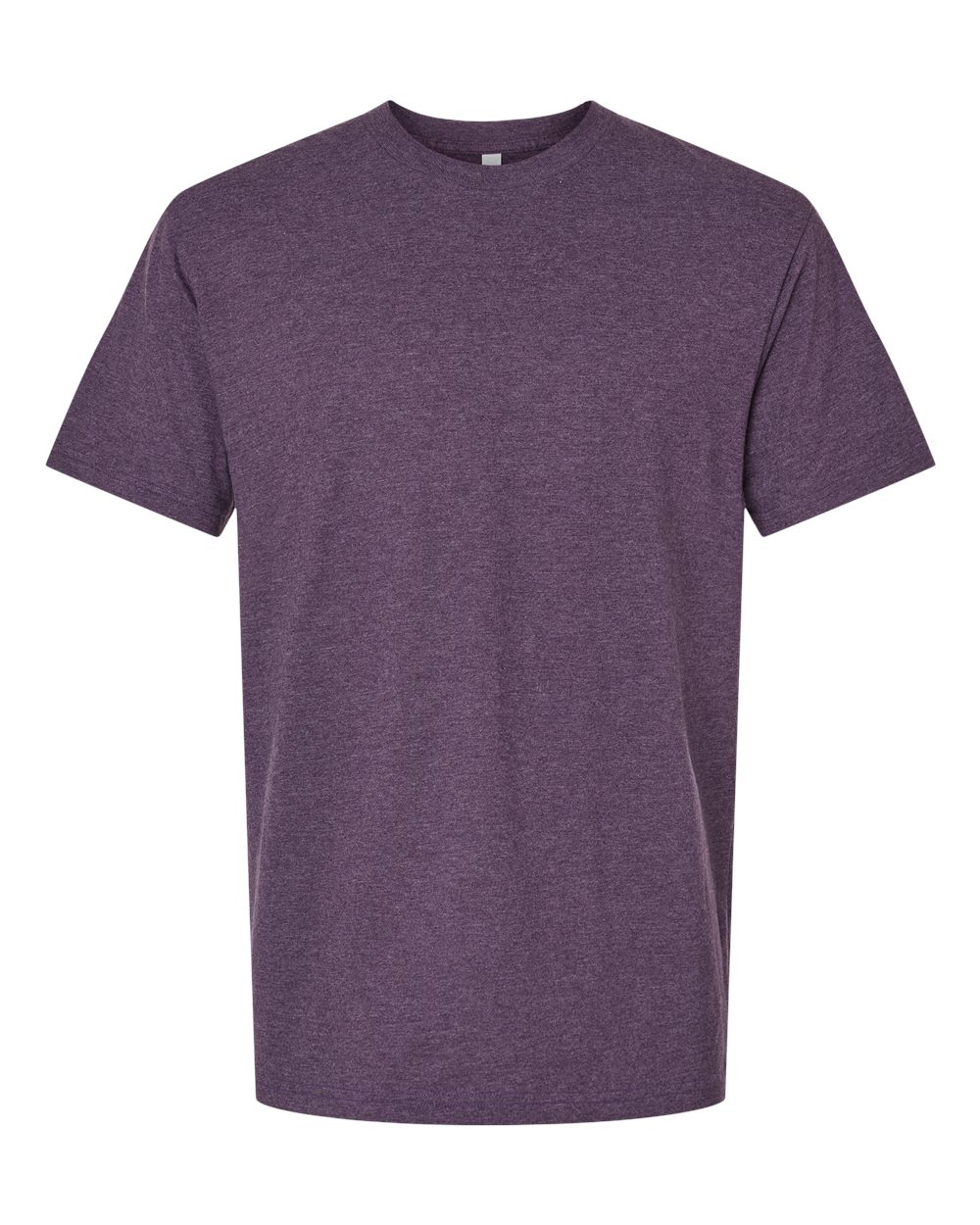 Front View of Heather Grape CVC Tee - 2001CVC