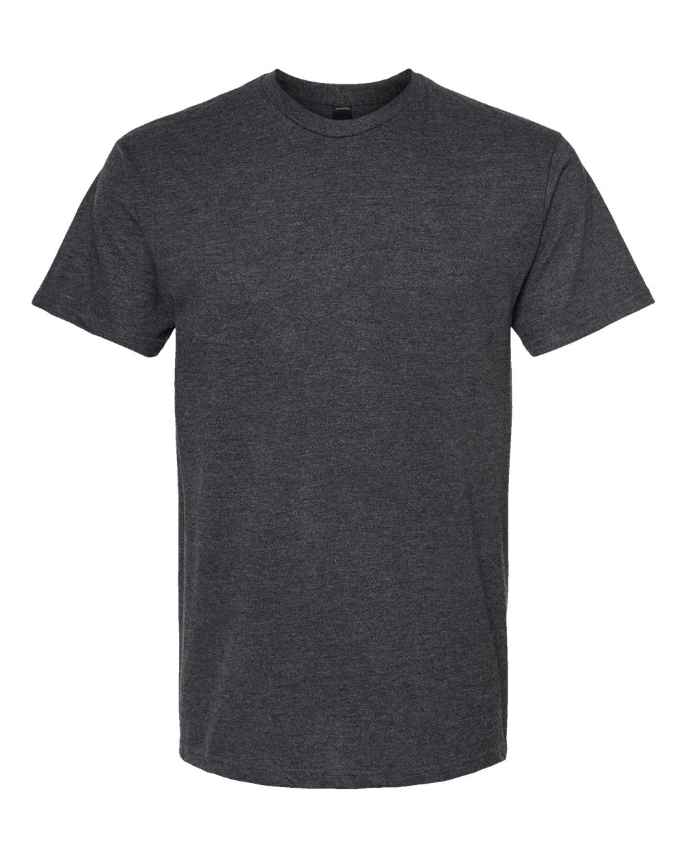 Front View of Heather Graphite Heavyweight Jersey T-Shirt - 290