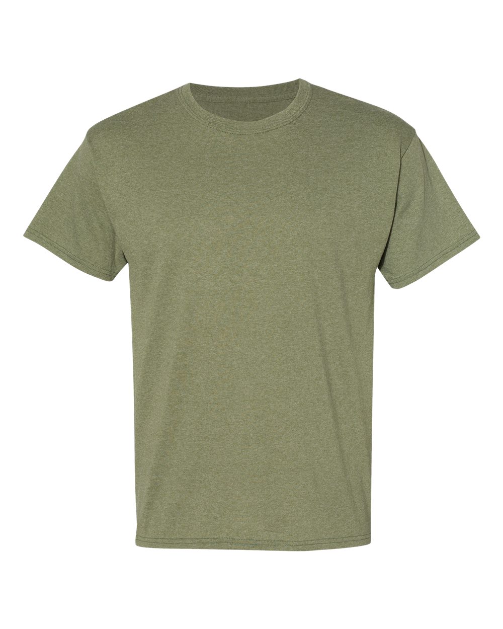 Front View of Heather Green Ecosmart™ T-Shirt - 5170