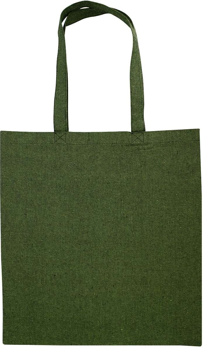 Front View of Heather Green Nicole Recycled Tote - 8860R