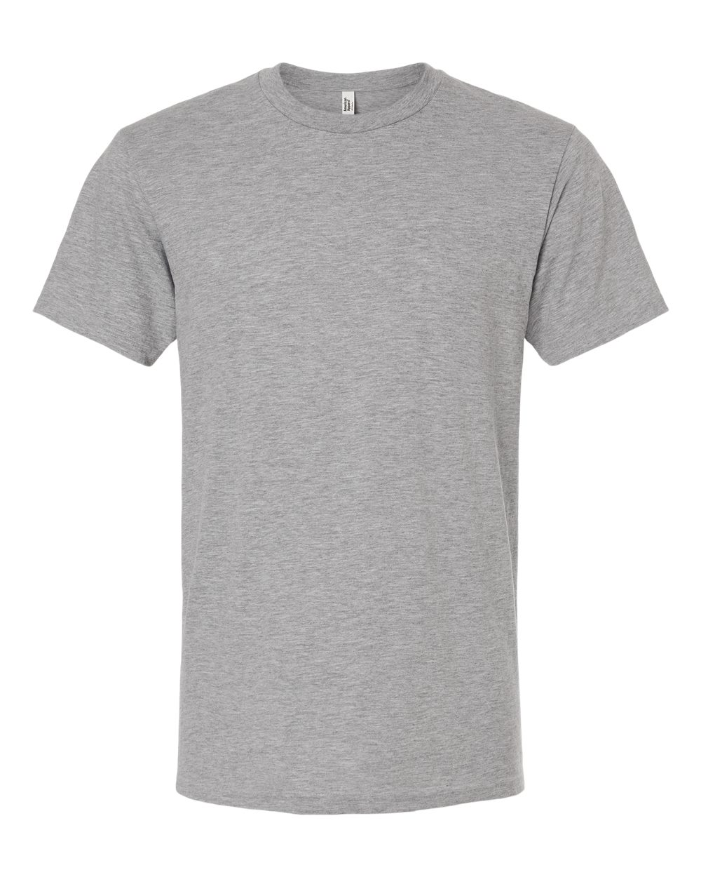 Front View of Heather Grey CVC Tee - 2001CVC