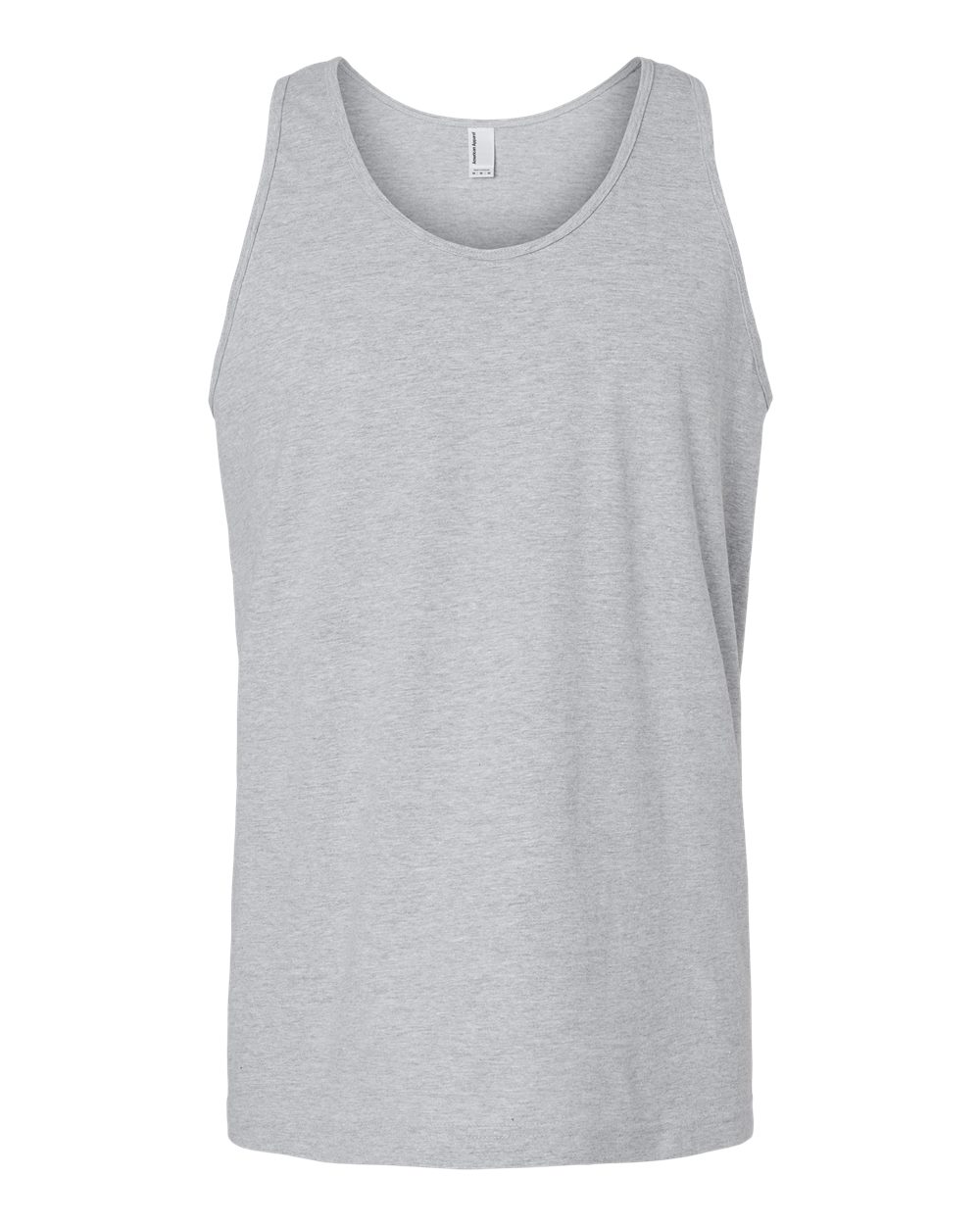 Front View of Heather Grey Fine Jersey Tank - 2408