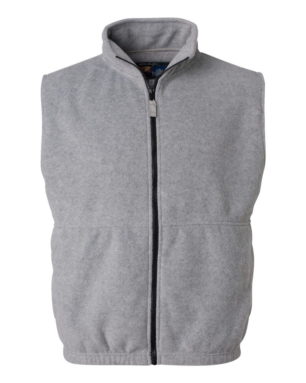 Heather Grey Fleece Full-Zip Vest - 3010