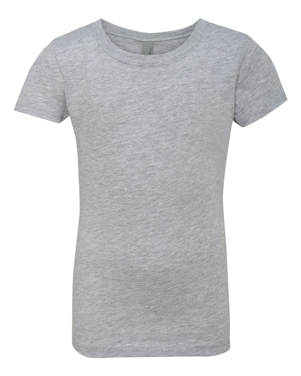 Heather Grey Girls’ Cotton Princess T-Shirt - 3710