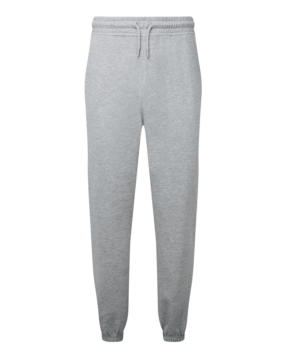 Front View of Heather Grey Unisex Jamie Recycled Joggers - TD605