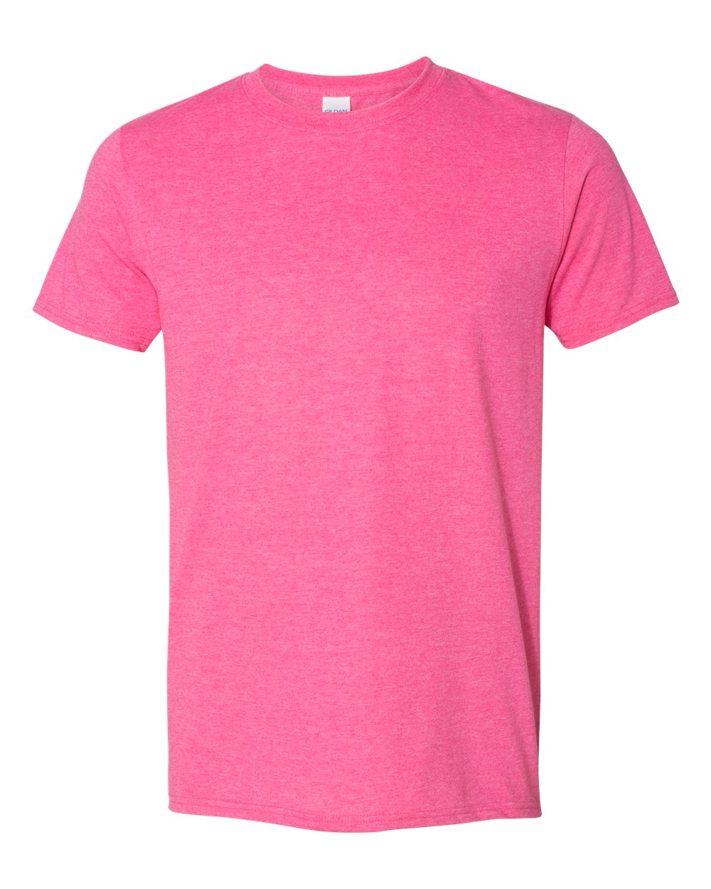 Front View of Heather Heliconia Softstyle® T-Shirt - 64000