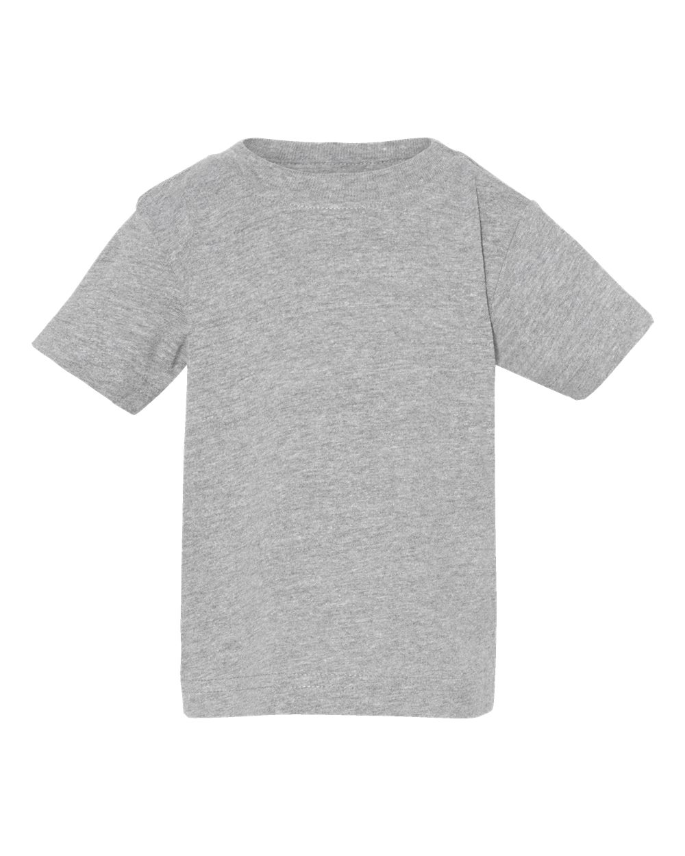 Front View of Heather Infant Fine Jersey Tee - 3322