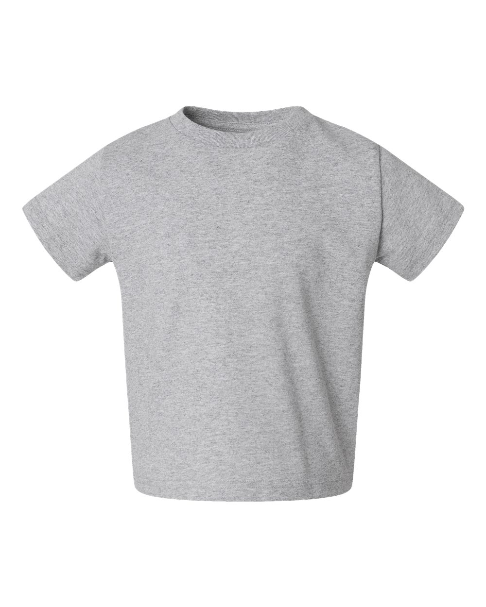Front View of Heather Juvy Youth Short Sleeve T-Shirt - 3301J