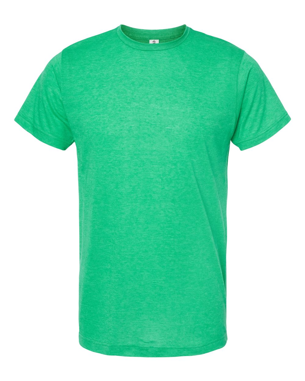 Front View of Heather Kelly Poly-Rich T-Shirt - 241