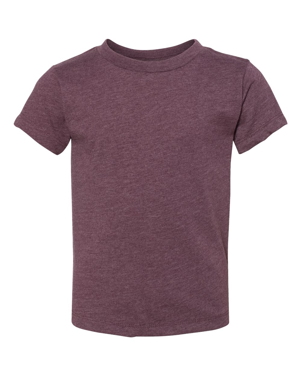 Front View of Heather Maroon Toddler Jersey Tee - 3001T