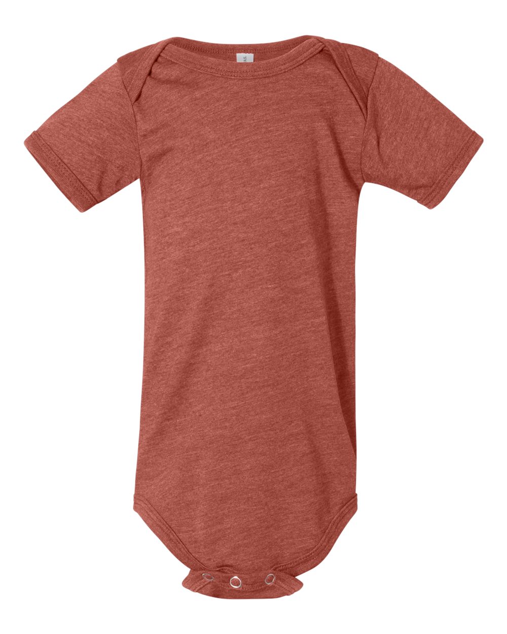 Front View of Heather Mauve Infant Jersey One Piece - 100B