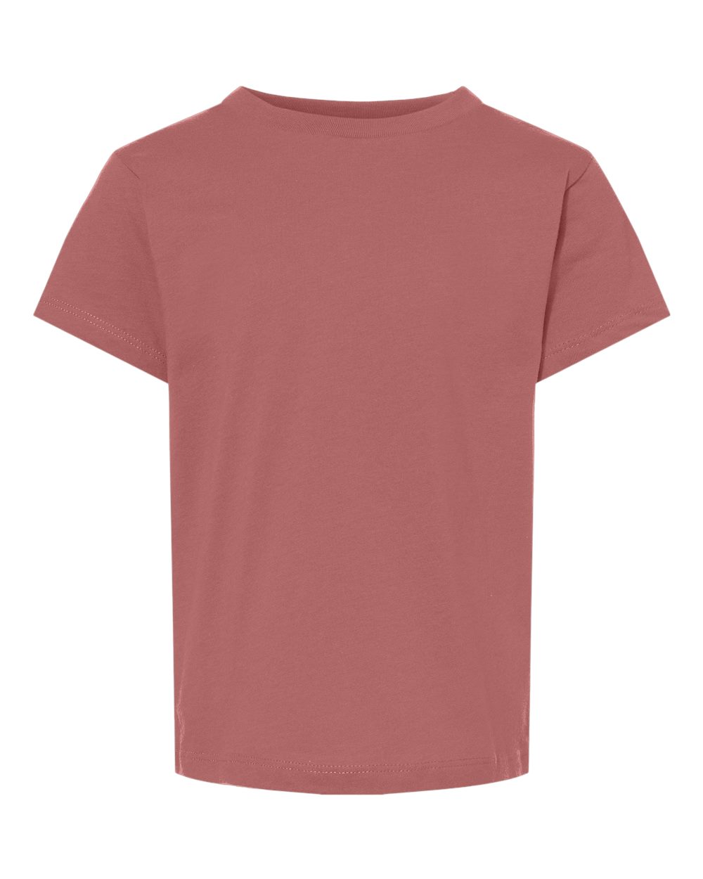 Front View of Heather Mauve Toddler Jersey Tee - 3001T