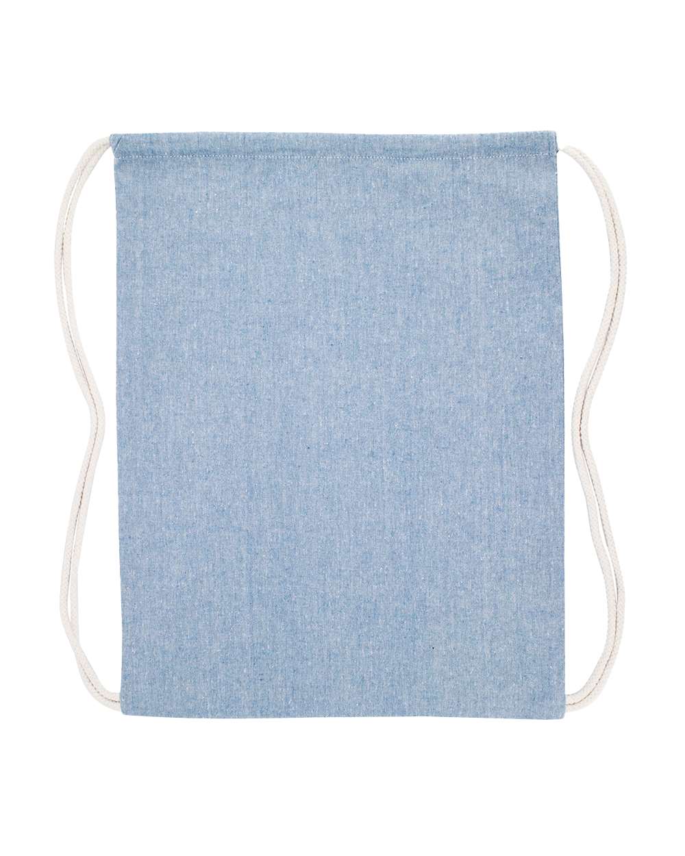 Front View of Heather Medium Blue Economical Recycled Sport Pack - OAD101R