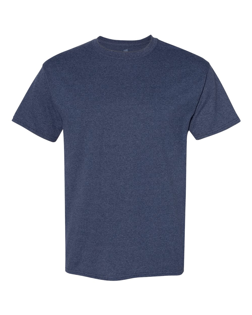 Front View of Heather Navy Ecosmart™ T-Shirt - 5170