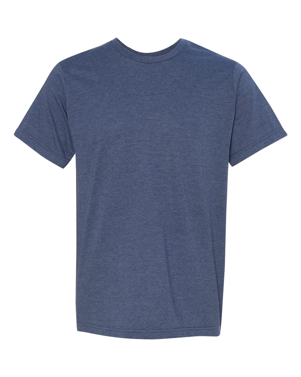 Heather Navy USA-Made 50/50 Fine Jersey T-Shirt - 5010