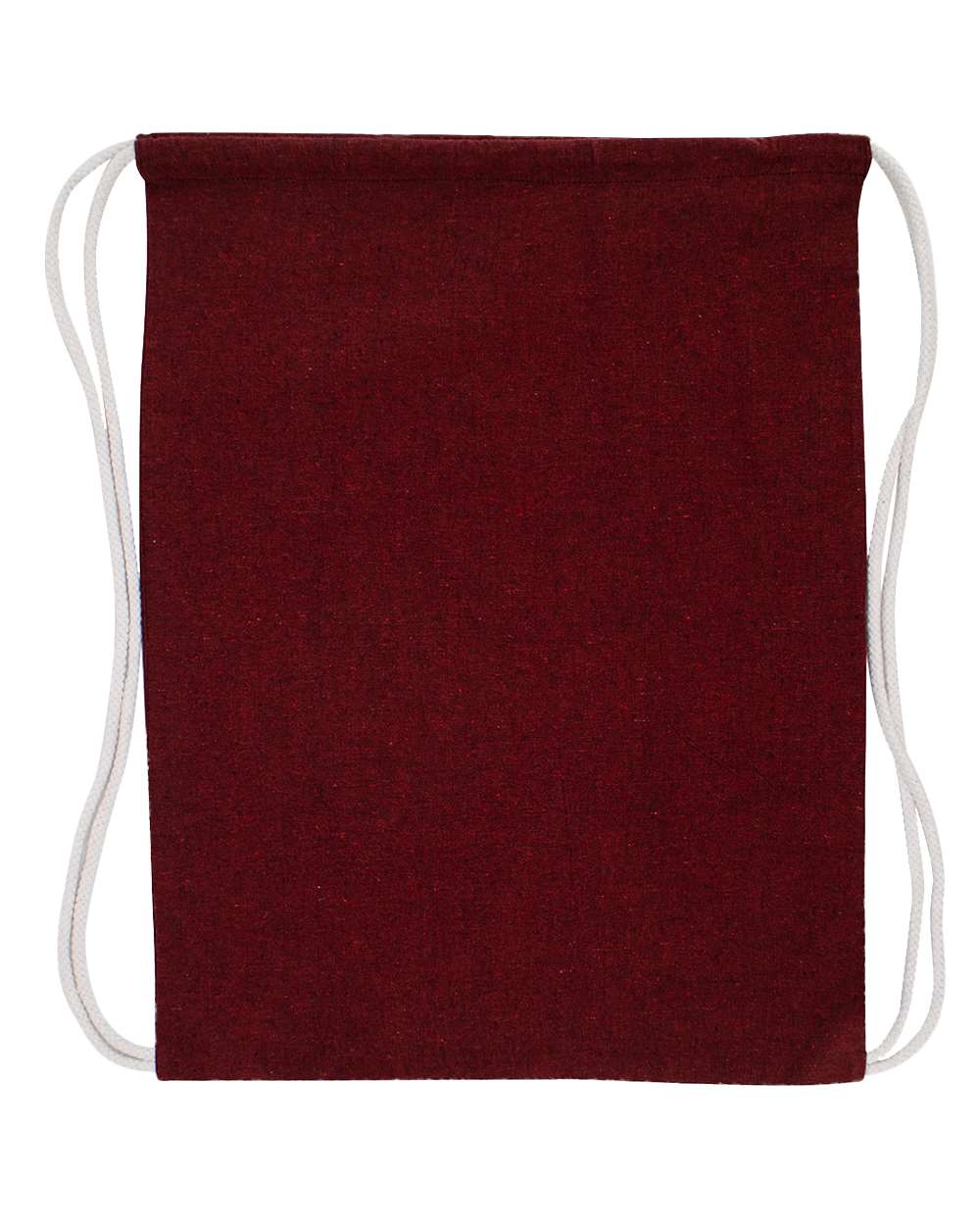 Front View of Heather Red Economical Recycled Sport Pack - OAD101R