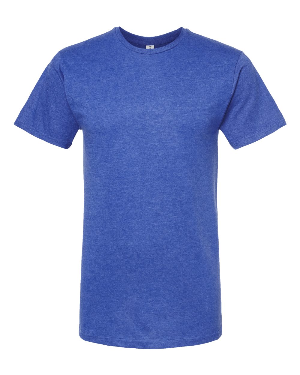 Front View of Heather Royal Heavyweight Jersey T-Shirt - 290