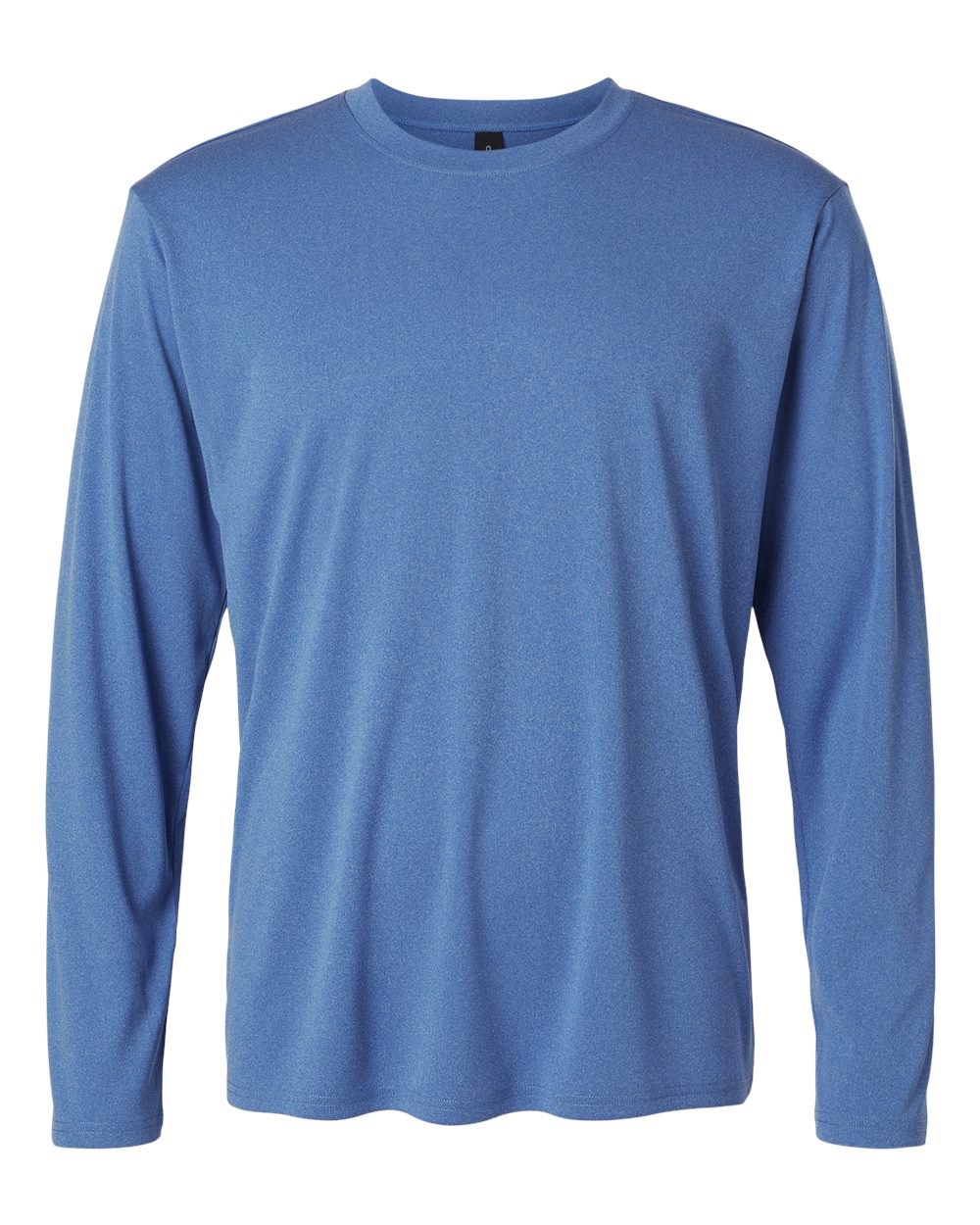 Front View of Heather Royal Pro-Lock Performance Long Sleeve T-Shirt - 48400