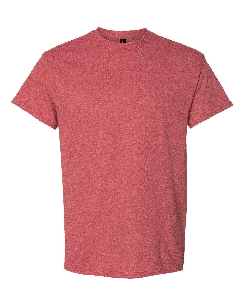 Front View of Heather Scarlet Red DryBlend® T-Shirt - 8000