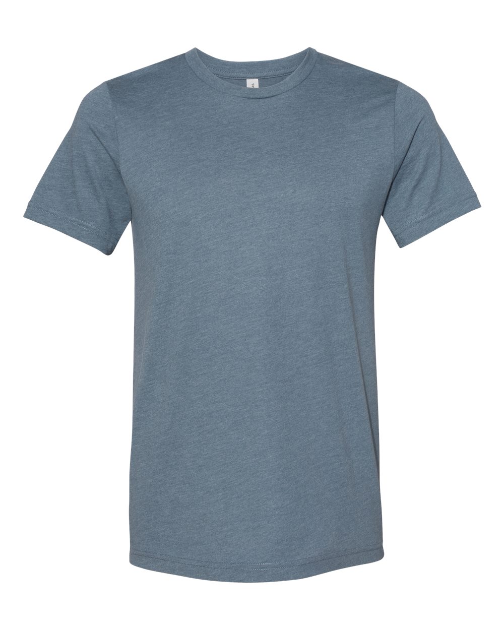 Front View of Heather Slate Sueded Tee - 3301