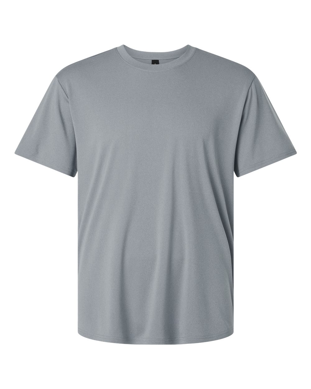 Front View of Heather Steel Pro-Lock Performance T-Shirt - 48000