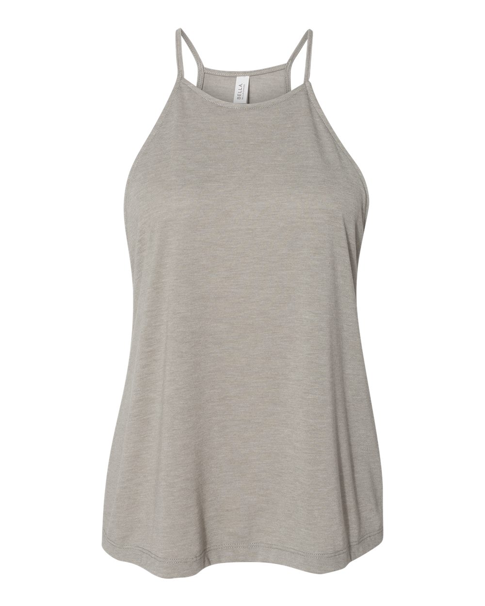 Front View of Heather Stone Women&#39;s Flowy High-Neck Tank - 8809