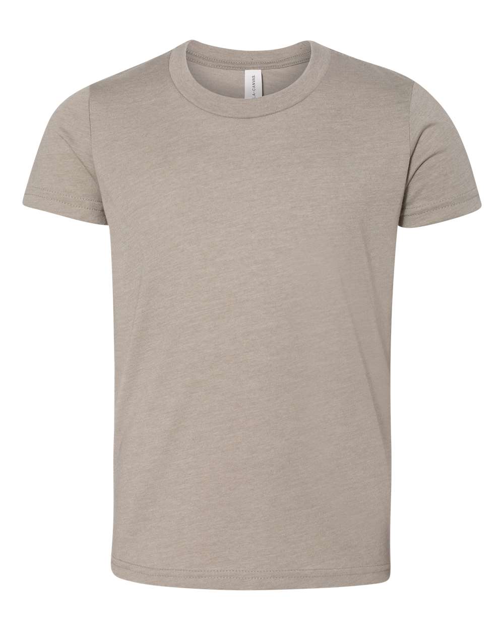 Front View of Heather Stone Youth CVC Jersey Tee - 3001YCVC