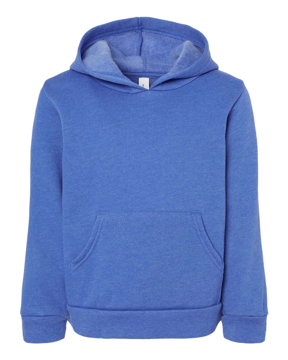 Front View of Heather True Royal Toddler Sponge Fleece Pullover Hoodie - 3719T