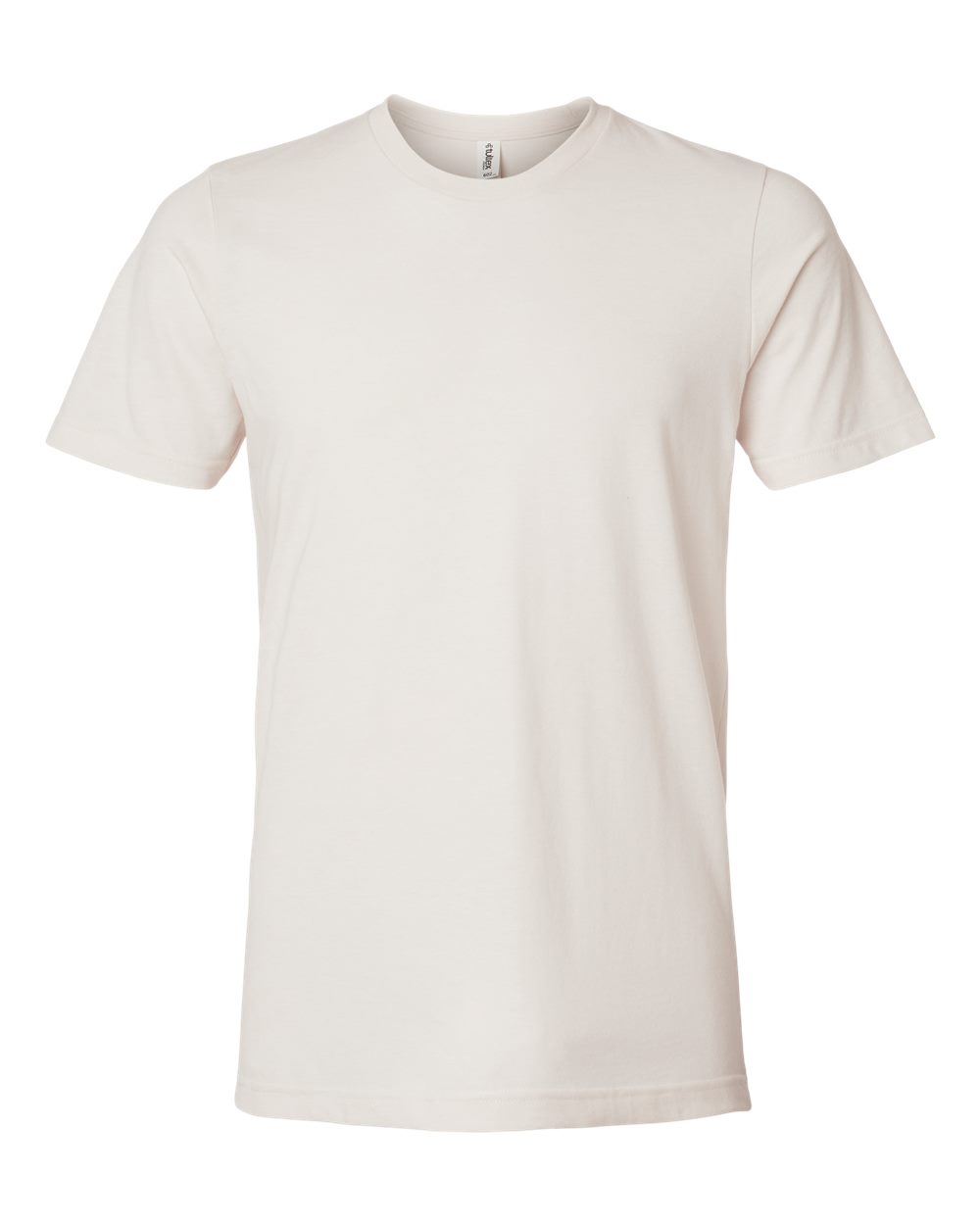 Front View of Heather Vintage Natural Combed CVC T-Shirt - 602CVC